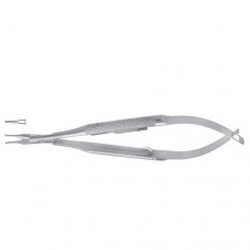 Barraquer-Troutman Micro Needle Holder Straight - Very Delicate - Round Handle - With Lock Stainless Steel, 11.5 cm - 4 1/2"
